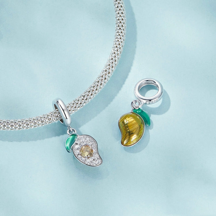 S925 Sterling Silver DIY Mango Bracelet Pendant - SCC2822