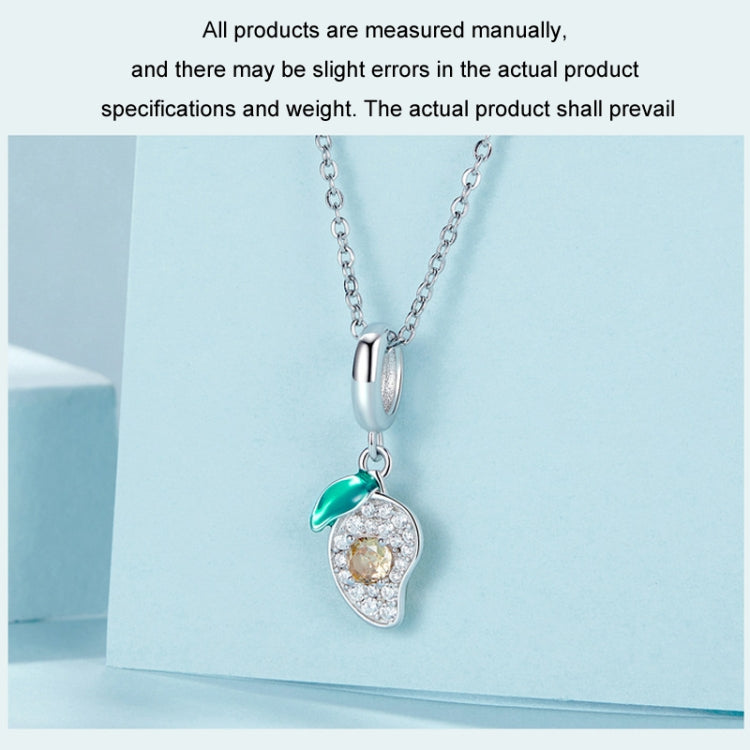S925 Sterling Silver DIY Mango Bracelet Pendant - SCC2822
