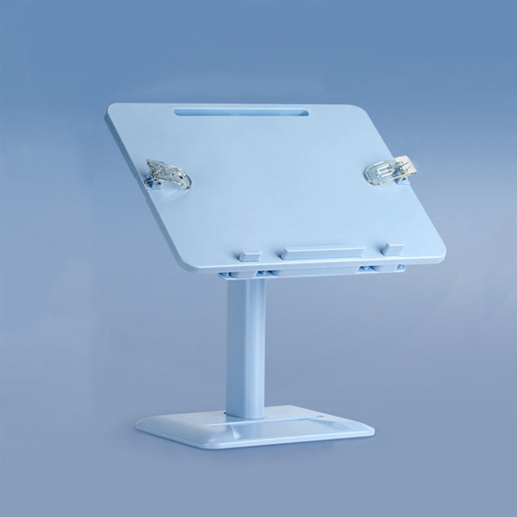 Multifunctional Retractable and Adjustable Angle Children Reading Bookshelf, Color: Blue Upgrade