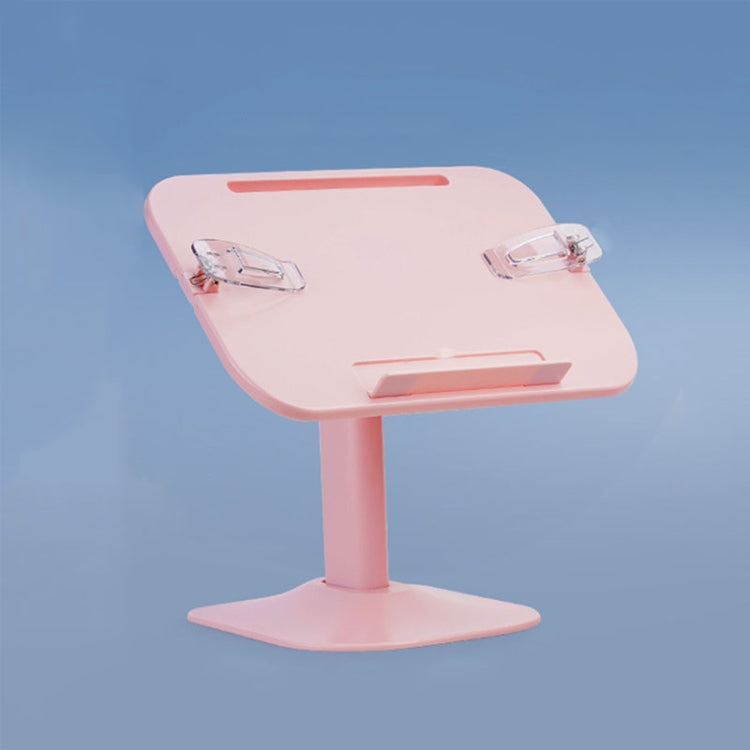 Multifunctional Retractable and Adjustable Angle Children Reading Bookshelf, Color: Pink Basic