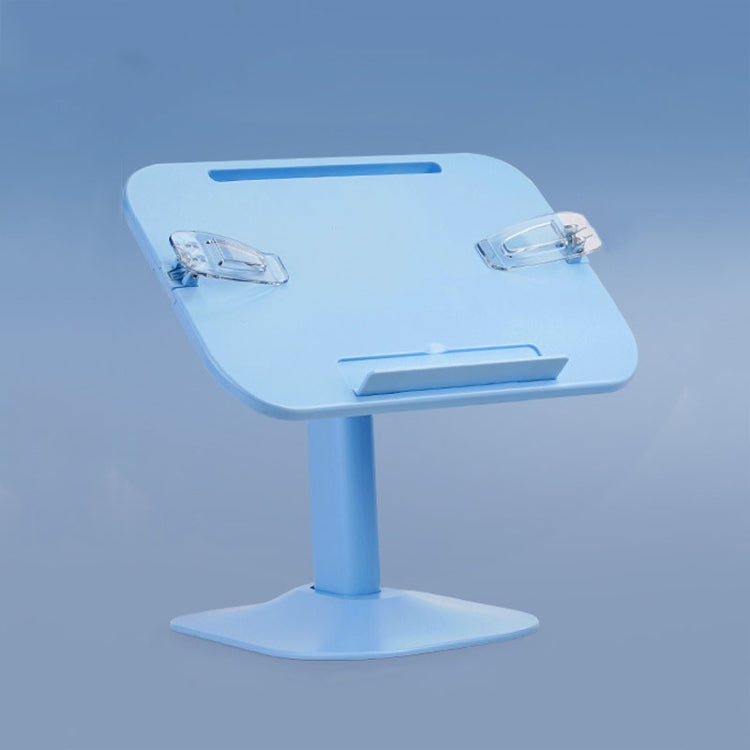 Multifunctional Retractable and Adjustable Angle Children Reading Bookshelf, Color: Blue Basic