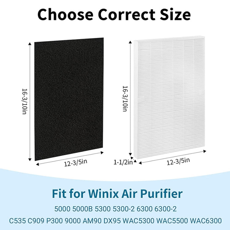 115115 Replacement Filter For Winix 5300 6300 5300-2 6300-2 P300 C535  Air Purifier