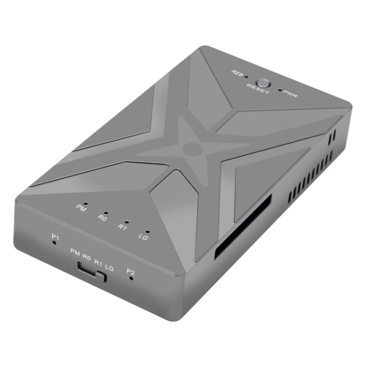 Dual M.2 NVME SSD RAID Array Mobile Hard Drive Enclosure Type-C USB3.2 GEN2x2 20G 586R - Dark Gray