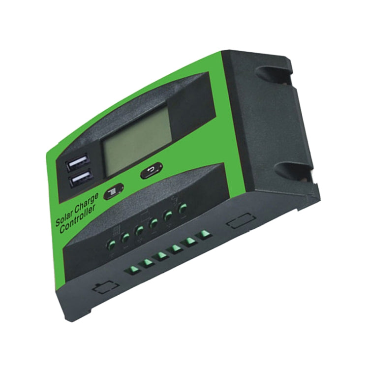 30A 12V/24V Solar Charge And Discharge Controller Dual USB Port LCD Solar Cells Panel Charge Regulator