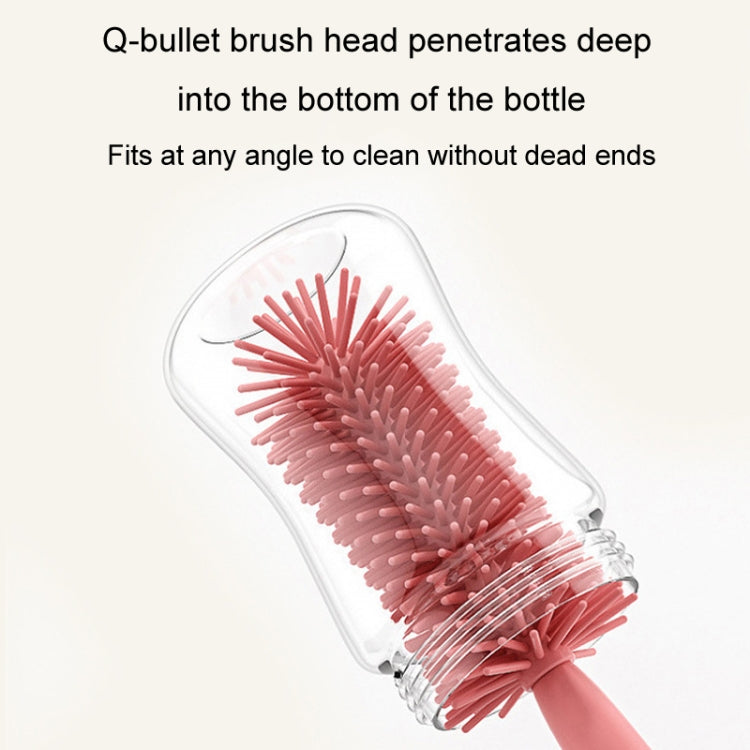 Portable 3 In 1 Food Grade Silicone Bottle Brush Set Multipurpose Baby Bottle Straw Cleaner Brush