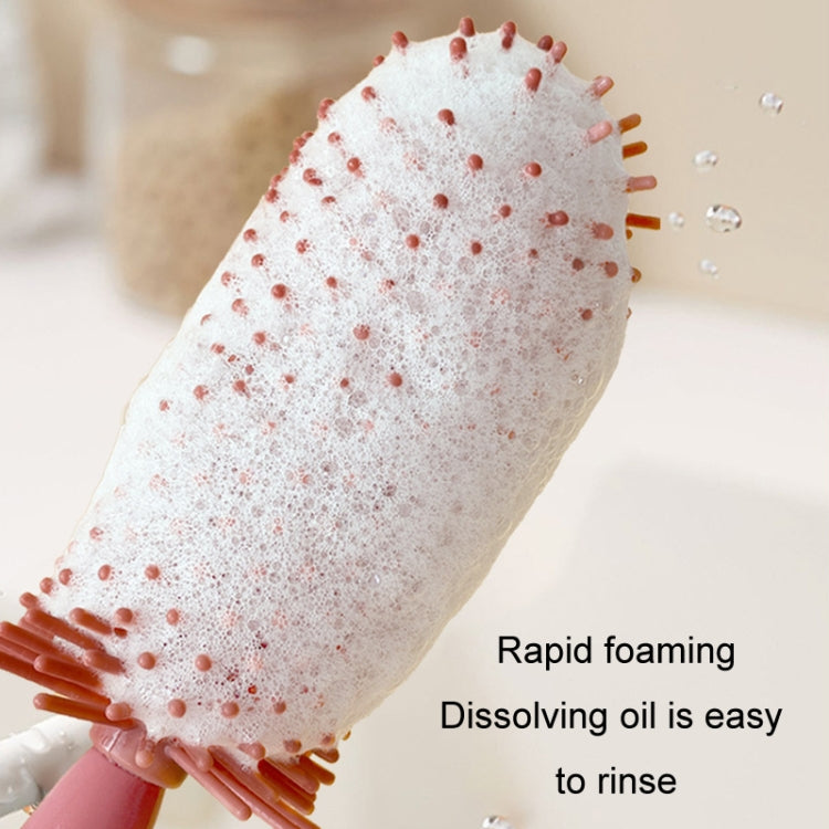 Portable 3 In 1 Food Grade Silicone Bottle Brush Set Multipurpose Baby Bottle Straw Cleaner Brush