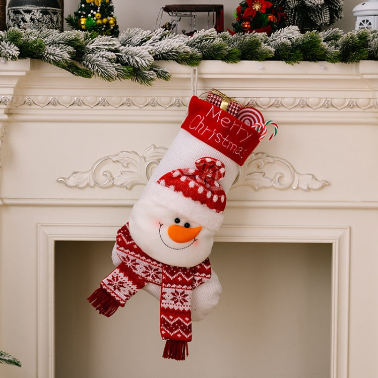 Christmas Decoration Cartoon Three-dimensional Knitted Socks Children Gift Bag