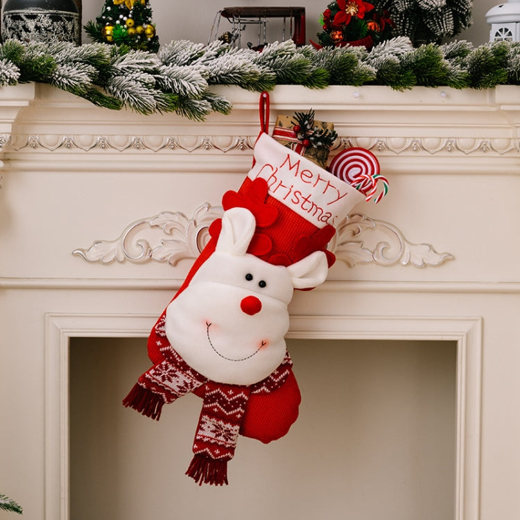 Christmas Decoration Cartoon Three-dimensional Knitted Socks Children Gift Bag