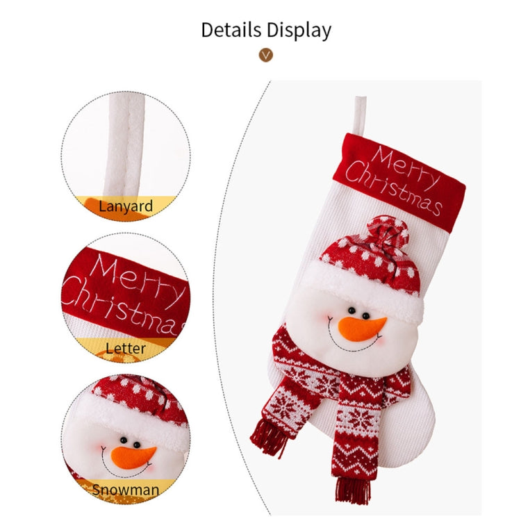 Christmas Decoration Cartoon Three-dimensional Knitted Socks Children Gift Bag