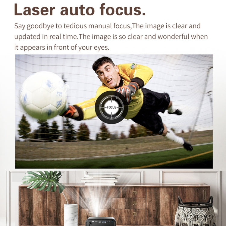 TOUMEI X5 Home Theater DLP Projector HD High Bright 1080P Projector EU Plug - Gray