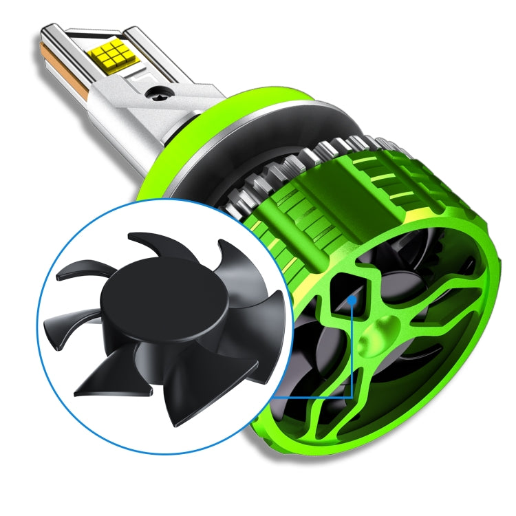Pair 100W LED Double Copper Tube Aluminum Alloy Waterproof Car Headlight, Bulb: 9012