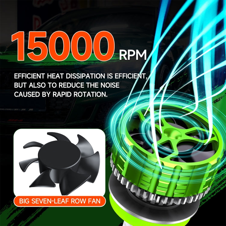 Pair 100W LED Double Copper Tube Aluminum Alloy Waterproof Car Headlight, Bulb: 9012