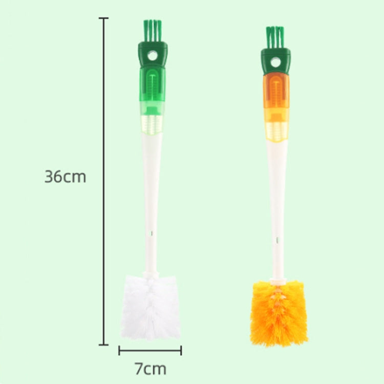 5 In 1 Multifunctional Cup Brush Long Carrot Washing Bottle Cup Lid Groove Cleaning Brush
