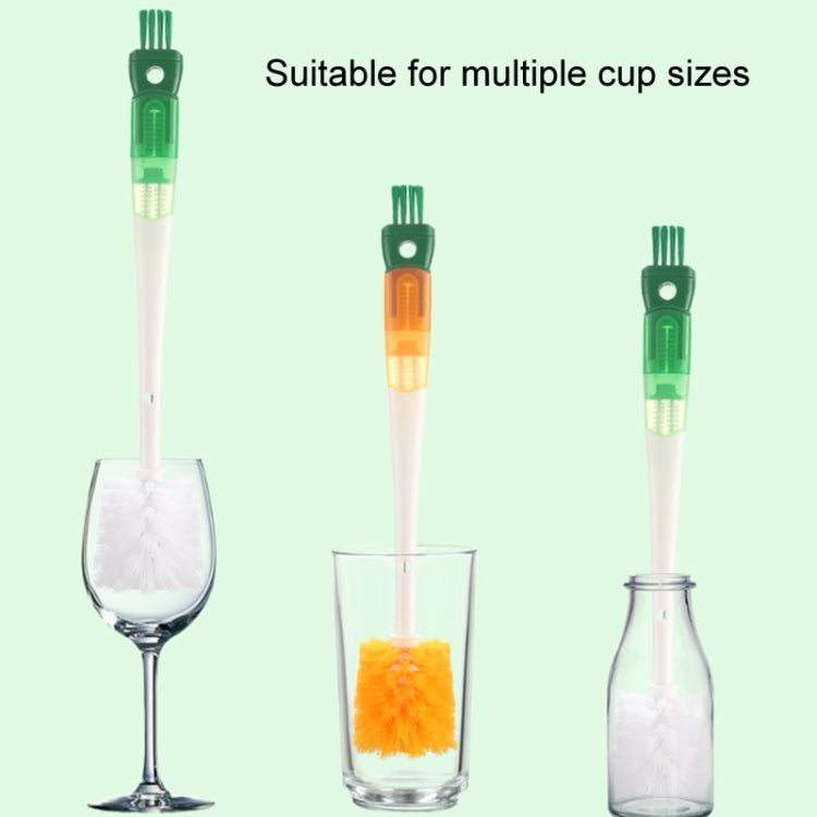 5 In 1 Multifunctional Cup Brush Long Carrot Washing Bottle Cup Lid Groove Cleaning Brush