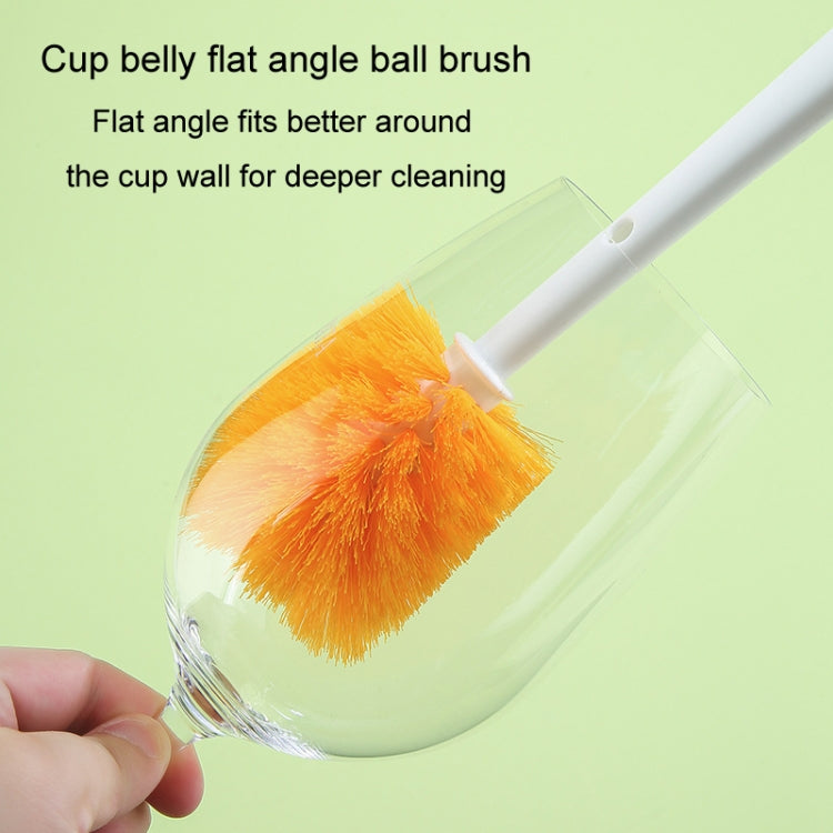 5 In 1 Multifunctional Cup Brush Long Carrot Washing Bottle Cup Lid Groove Cleaning Brush