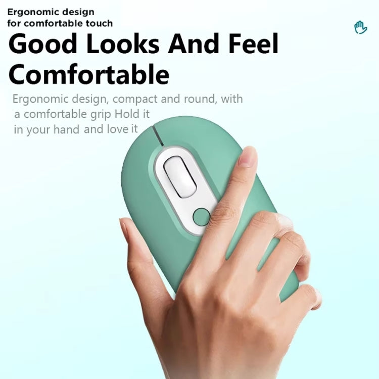 Rechargeable Illuminated Silent Wireless Mouse, Style: 2.4G Blue