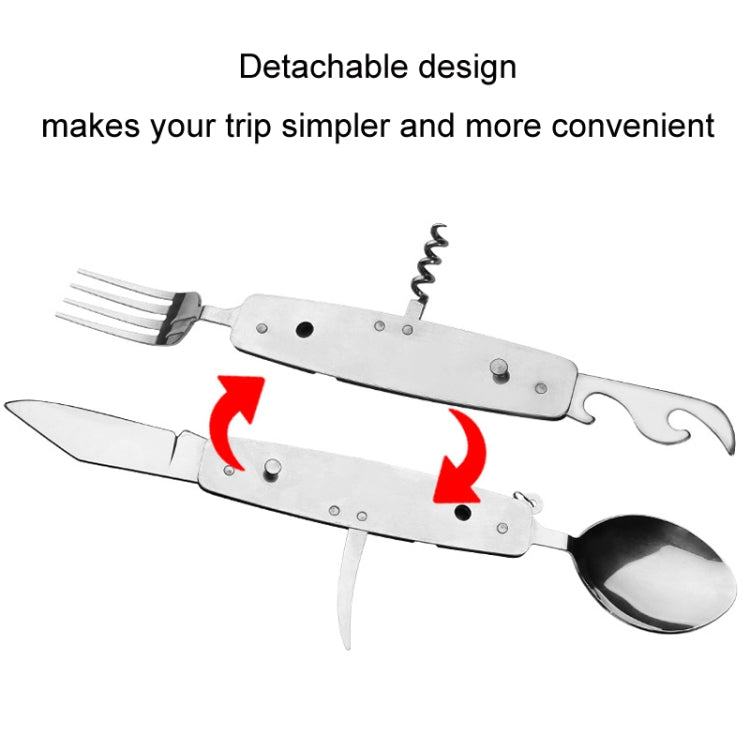 6-Opening Multifunctional Outdoor Camping Detachable Folding Tableware - SY-FT020
