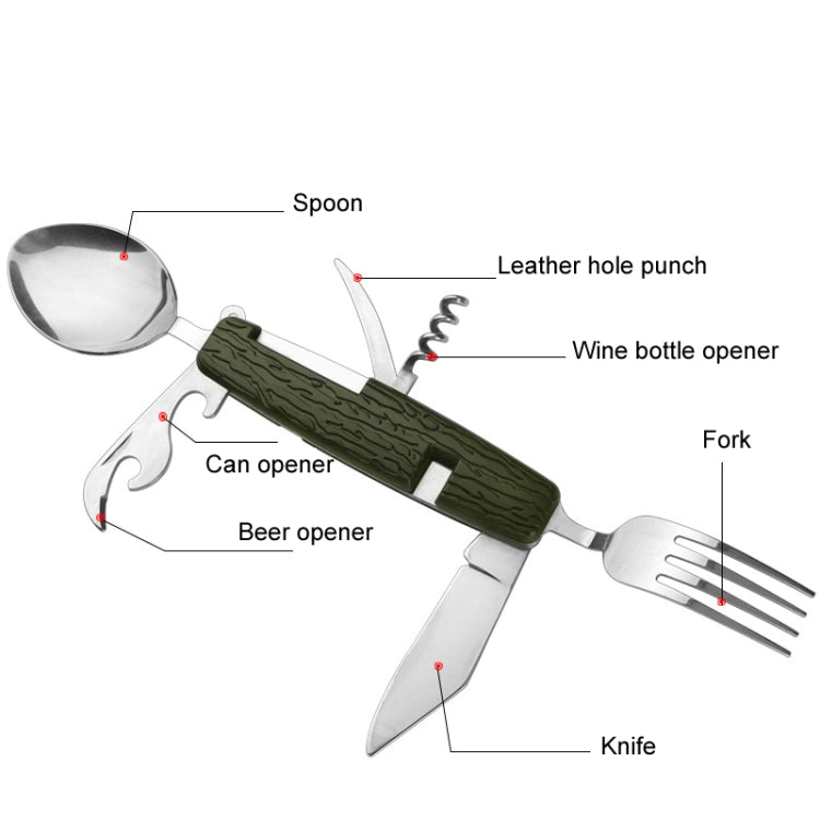 6-Opening Multifunctional Outdoor Camping Detachable Folding Tableware - SY-FT020