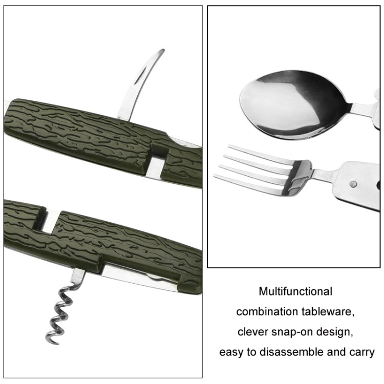 6-Opening Multifunctional Outdoor Camping Detachable Folding Tableware - SY-FT020