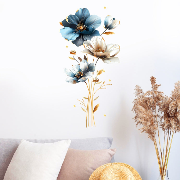 PH-QT670 Beautiful 3D Embossed Texture Flower Stickers Children Bedroom Home Decor Wall Decals