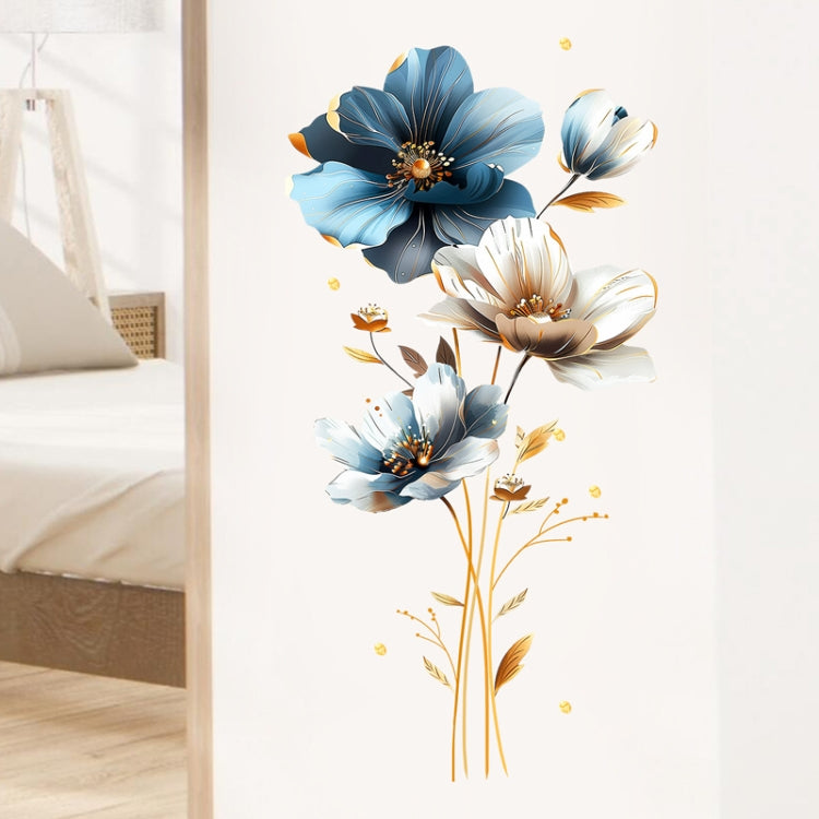 PH-QT670 Beautiful 3D Embossed Texture Flower Stickers Children Bedroom Home Decor Wall Decals