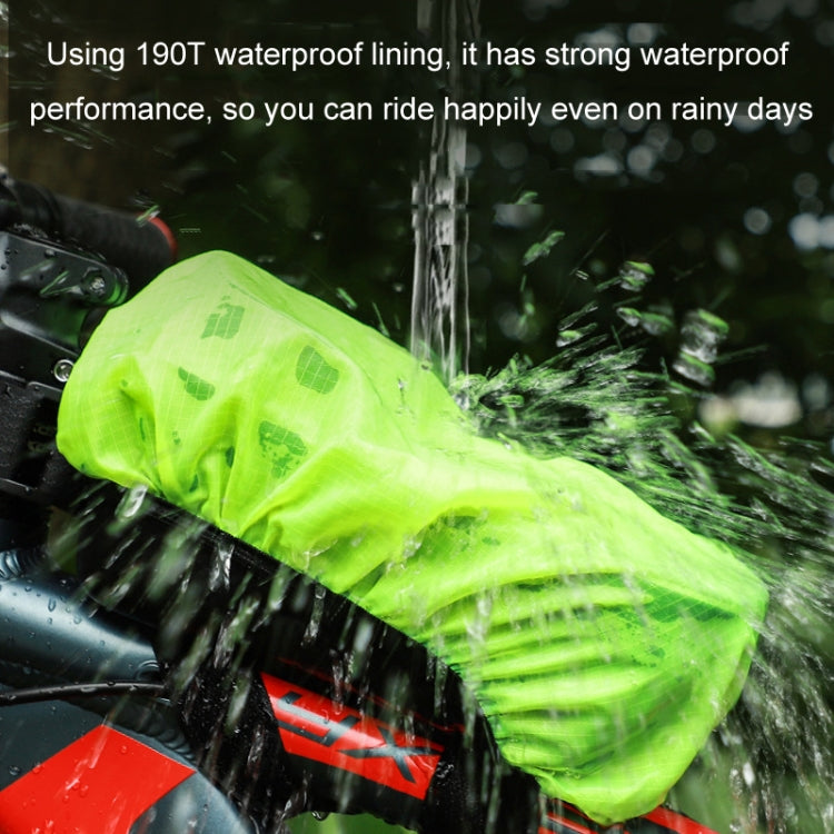 Bicycle Front Beam Cycling Bag Dust Rain Cover - Green