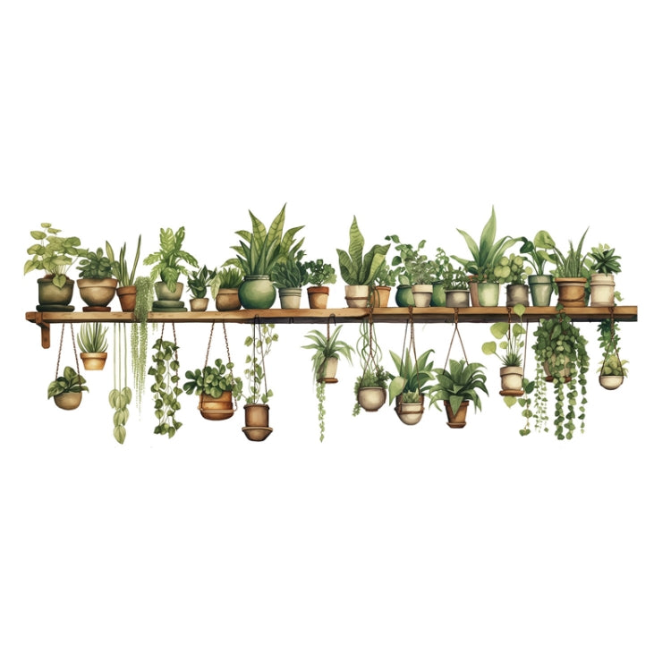 PH-QT4578 Plant Bonsai Decals Bedroom Decor Stickers Small Fresh Living Room Landscaping Decorative Wall Stickers
