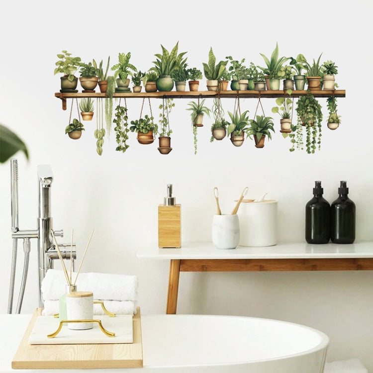 PH-QT4578 Plant Bonsai Decals Bedroom Decor Stickers Small Fresh Living Room Landscaping Decorative Wall Stickers