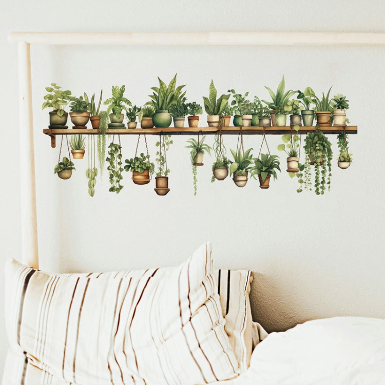PH-QT4578 Plant Bonsai Decals Bedroom Decor Stickers Small Fresh Living Room Landscaping Decorative Wall Stickers