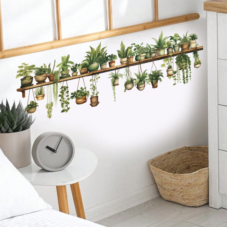 PH-QT4578 Plant Bonsai Decals Bedroom Decor Stickers Small Fresh Living Room Landscaping Decorative Wall Stickers