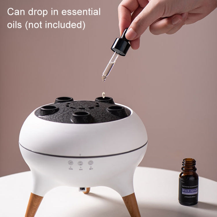 Dynamic Multi-Spray Aromatherapy Diffuser With Colorful Lights Remote Control Humidifier EU Plug - V80 Spit Circle Upgrade Model