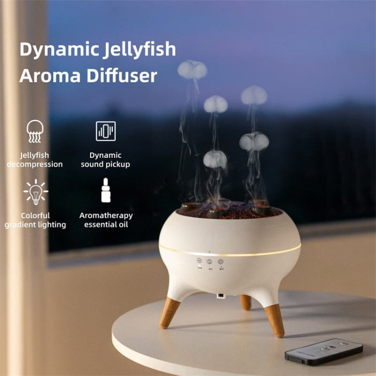 Dynamic Multi-Spray Aromatherapy Diffuser With Colorful Lights Remote Control Humidifier US Plug - V80 Spit Circle Upgrade Model