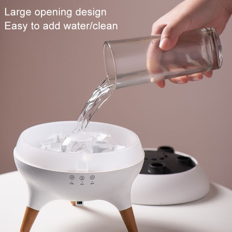 Dynamic Multi-Spray Aromatherapy Diffuser With Colorful Lights Remote Control Humidifier UK Plug - V80 Spit Circle Upgrade Model