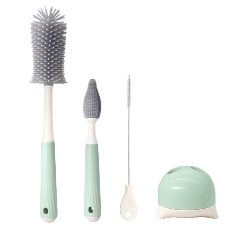Silicone Rotating Multifunction Cleaning Cup Brush Set Bottle Nipple Straw Cleaner Brush
