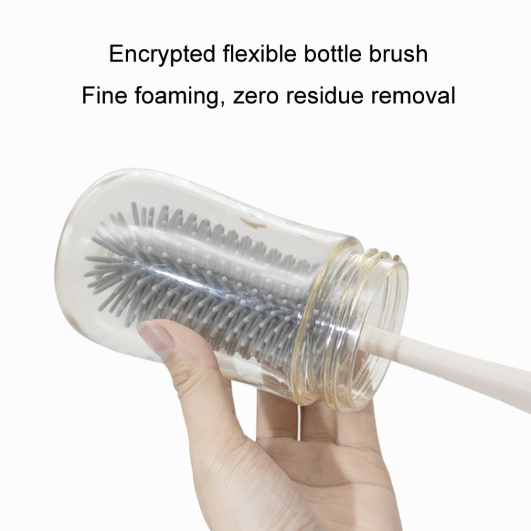 Silicone Rotating Multifunction Cleaning Cup Brush Set Bottle Nipple Straw Cleaner Brush