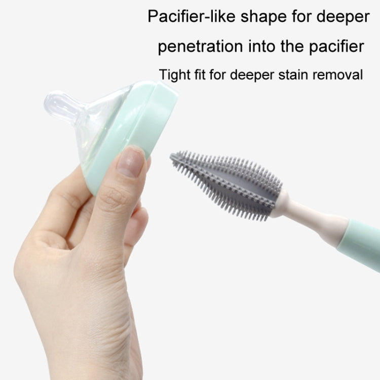 Silicone Rotating Multifunction Cleaning Cup Brush Set Bottle Nipple Straw Cleaner Brush