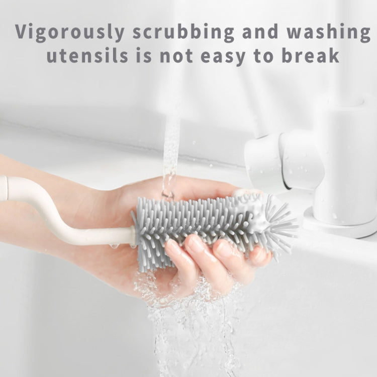 Silicone Rotating Multifunction Cleaning Cup Brush Set Bottle Nipple Straw Cleaner Brush