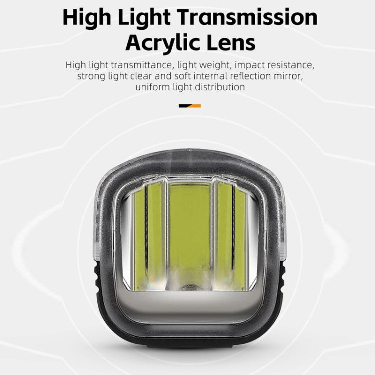 WEST BIKING Bicycle High Lumen Type-C Aluminum Alloy Headlight, Specification: Light + Carbon Fiber Integrated Handlebar Computer Holder