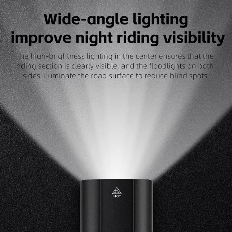WEST BIKING Bicycle High Lumen Type-C Aluminum Alloy Headlight, Specification: Light Without Holder
