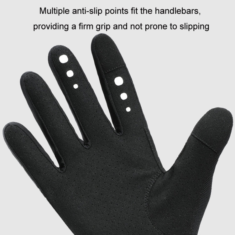WEST BIKING Cycling Anti-slip Breathable Touch Screen Gloves, Size: XL - Black
