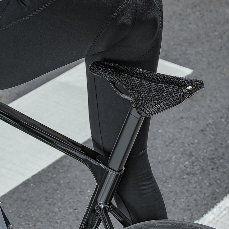 WEST BIKING Road Bicycle Carbon Fiber Ultralight Breathable Seat - Black