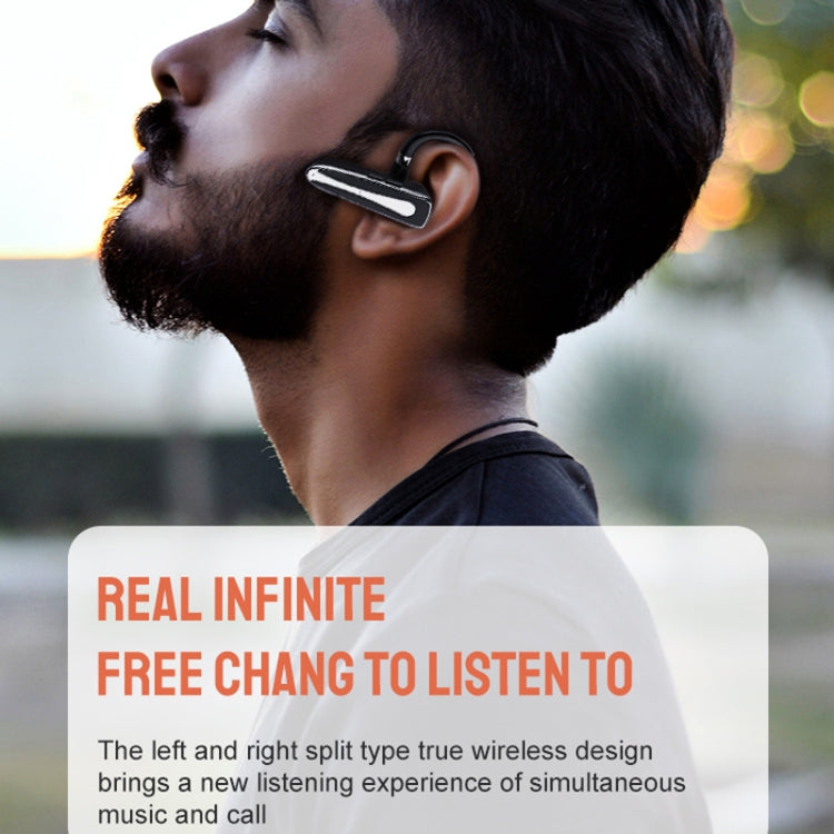 Bluetooth Earphone With Digital Display Charging Compartment Wireless Earphone For Car Talking Noise Reduction - 530-1 Flagship Version