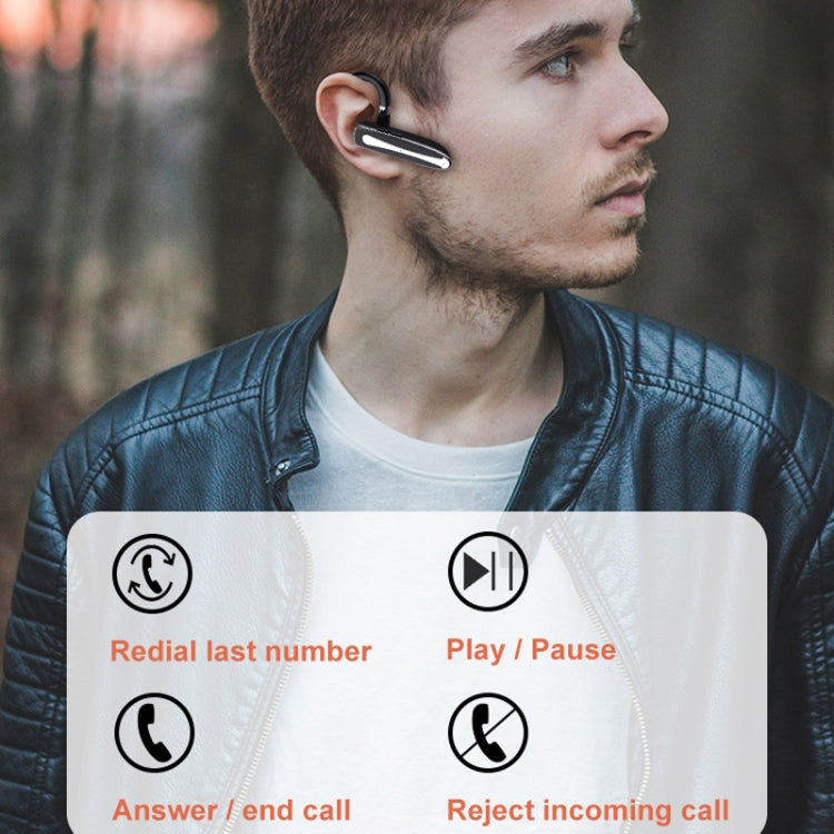 Bluetooth Earphone With Digital Display Charging Compartment Wireless Earphone For Car Talking Noise Reduction - 530-1 Flagship Version