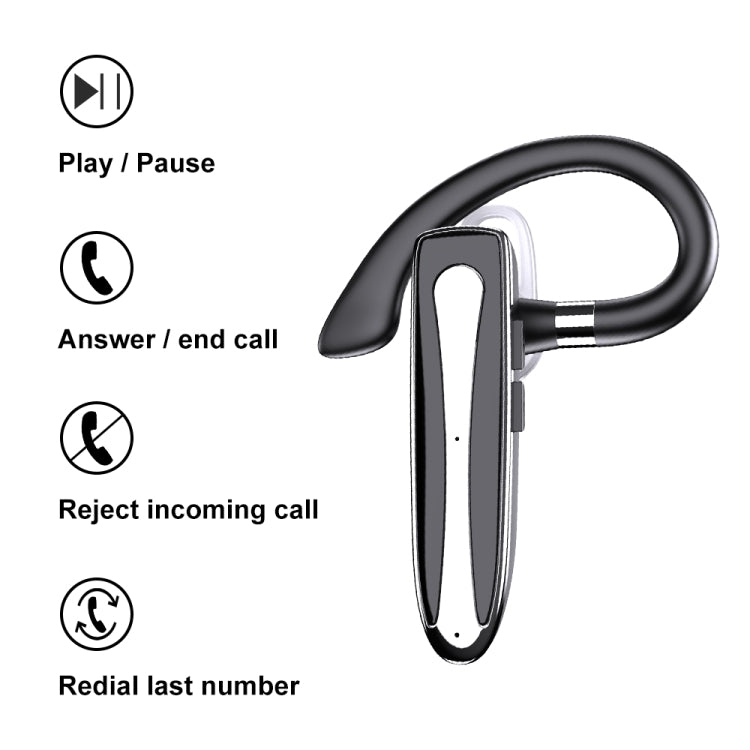 Bluetooth Earphone With Digital Display Charging Compartment Wireless Earphone For Car Talking Noise Reduction - 530-1 Flagship Version
