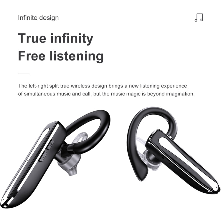 Bluetooth Earphone With Digital Display Charging Compartment Wireless Earphone For Car Talking Noise Reduction - 530-1 Flagship Version
