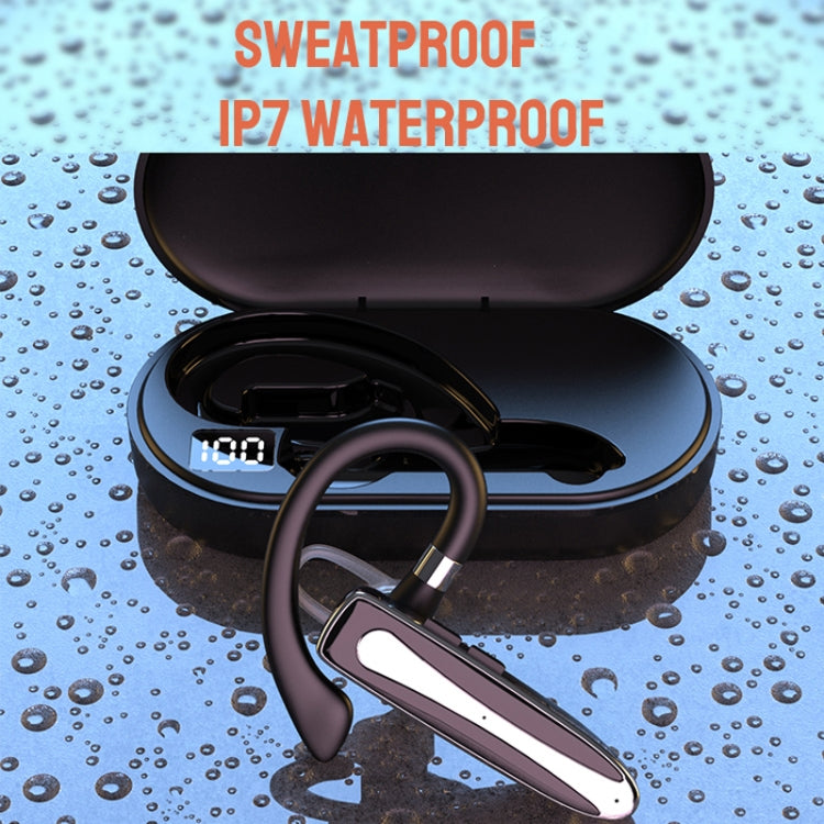 Bluetooth Earphone With Digital Display Charging Compartment Wireless Earphone For Car Talking Noise Reduction - 530-1 Flagship Version