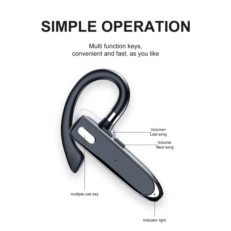 Bluetooth Earphone With Digital Display Charging Compartment Sports Wireless Earphone - 530-2