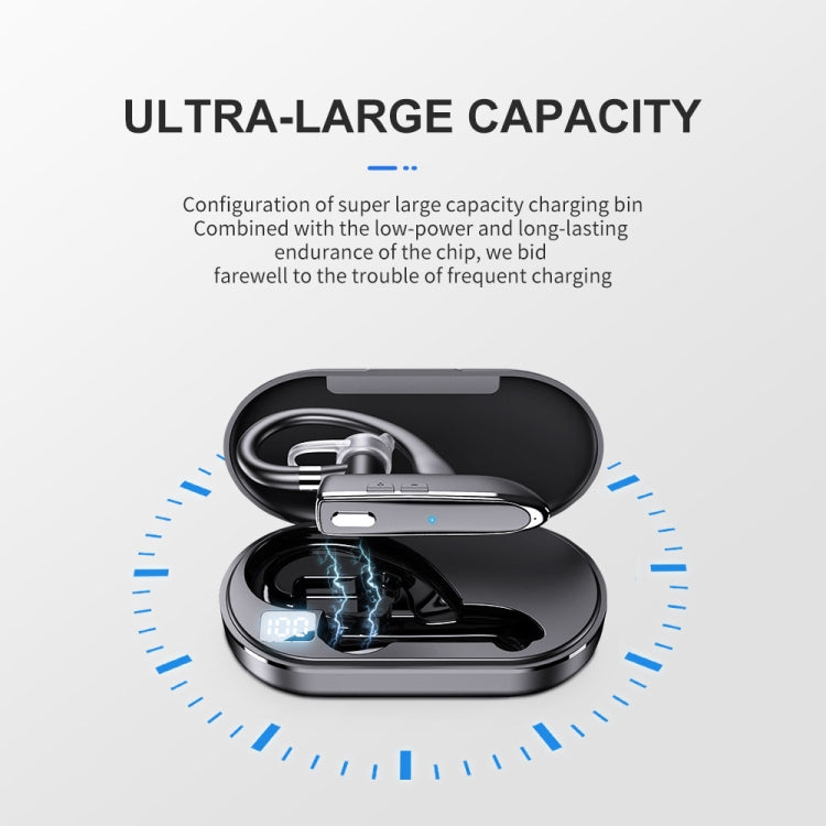 Bluetooth Earphone With Digital Display Charging Compartment Sports Wireless Earphone - 530-2