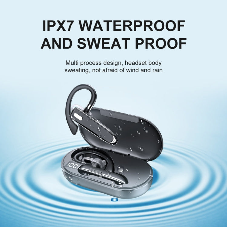 Bluetooth Earphone With Digital Display Charging Compartment Sports Wireless Earphone - 530-2