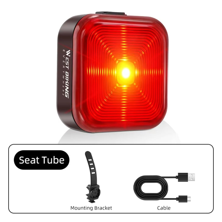 WEST BIKING Bicycle Waterproof High-Brightness Night Riding Warning Taillight